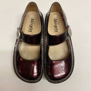 Algeria maroon Mary Janes